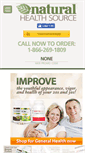 Mobile Screenshot of naturalhealthsource.com