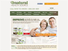 Tablet Screenshot of naturalhealthsource.com